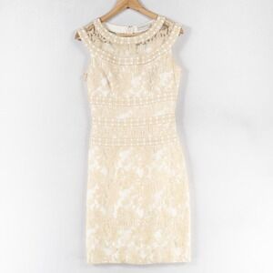 Elegant Cream Lace Dress